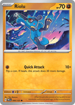 Riolu Prismatic Evolutions card