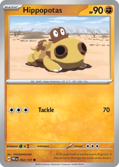 Hippopotas Prismatic Evolutions card