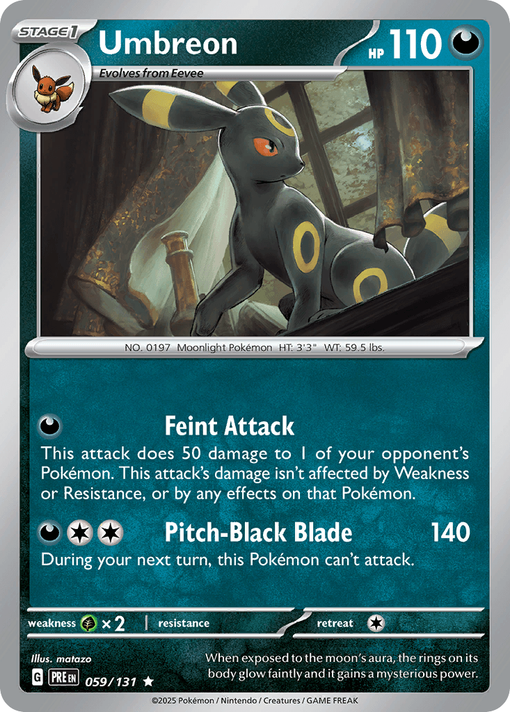Umbreon Prismatic Evolutions card