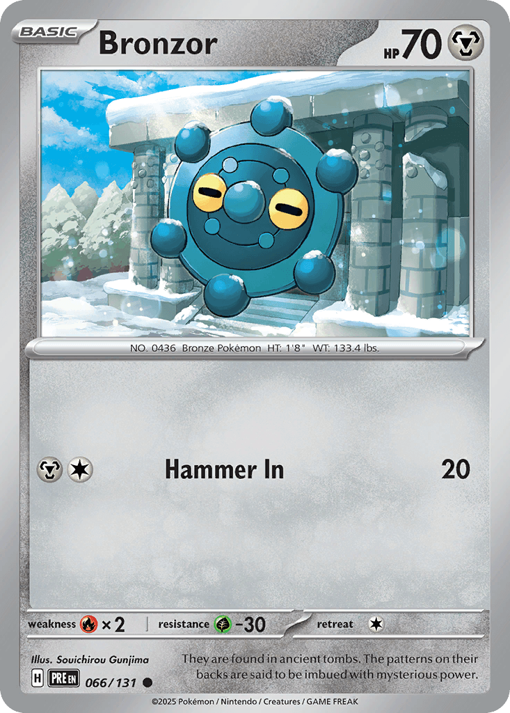 Bronzor Prismatic Evolutions card