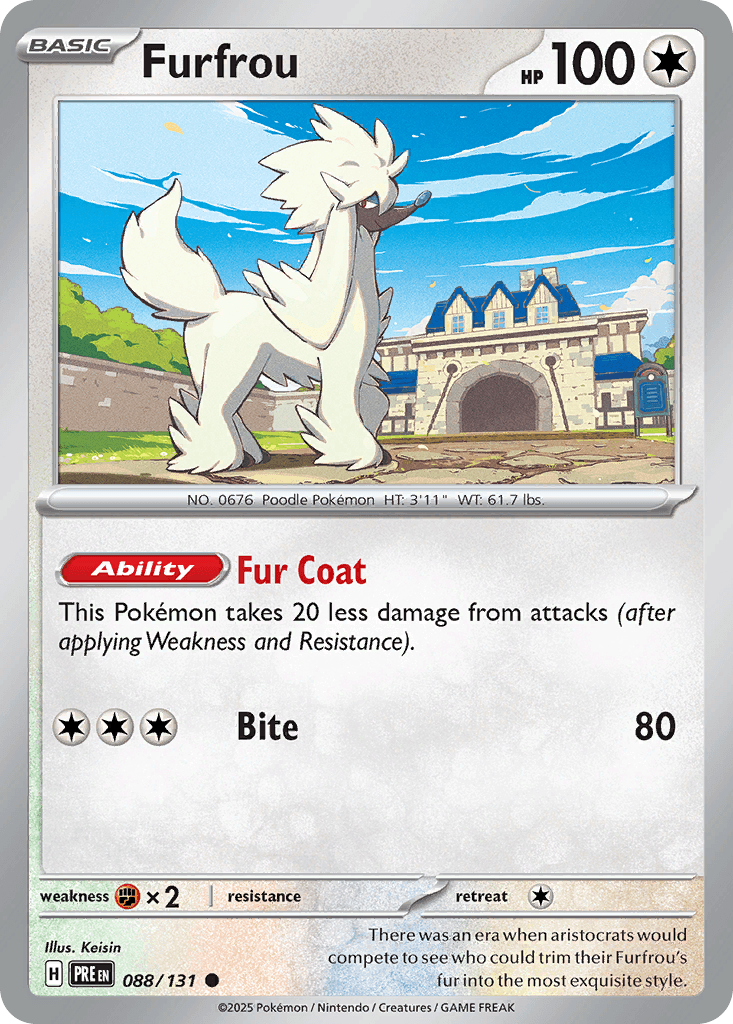 Furfrou Prismatic Evolutions card