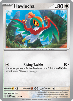 Hawlucha Prismatic Evolutions card