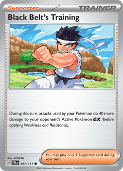 Black Belt's Training Prismatic Evolutions card