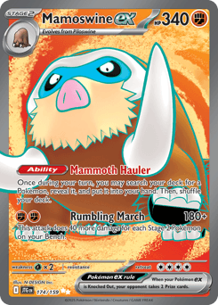 Mamoswine ex Journey Together card