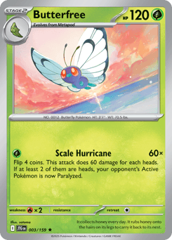 Butterfree Journey Together card