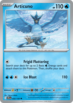 Articuno Journey Together card