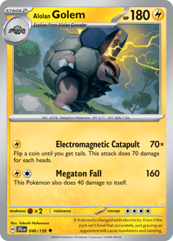 Alolan Golem Journey Together card