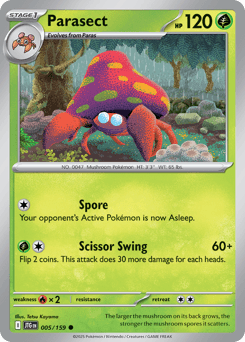 Parasect Journey Together card