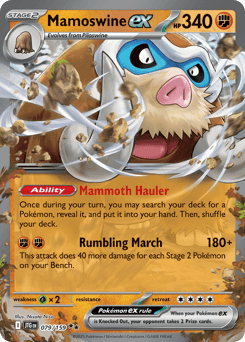 Mamoswine ex Journey Together card