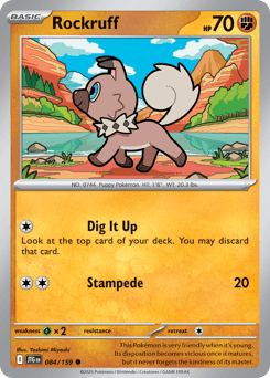 Rockruff Journey Together card