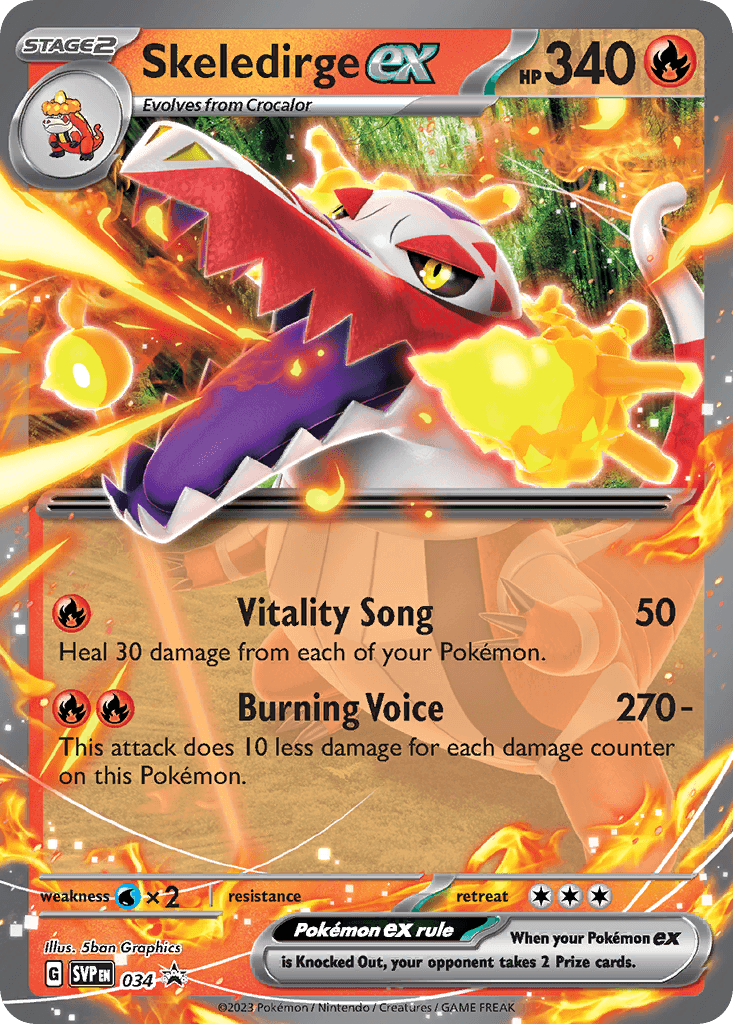 Skeledirge ex Scarlet & Violet Black Star Promos card