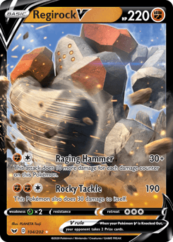 Regirock V Sword & Shield card