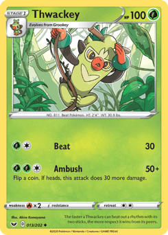 Thwackey Sword & Shield card