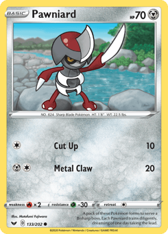 Pawniard Sword & Shield card