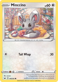 Minccino Sword & Shield card
