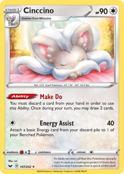 Cinccino Sword & Shield card