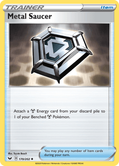 Metal Saucer Sword & Shield card