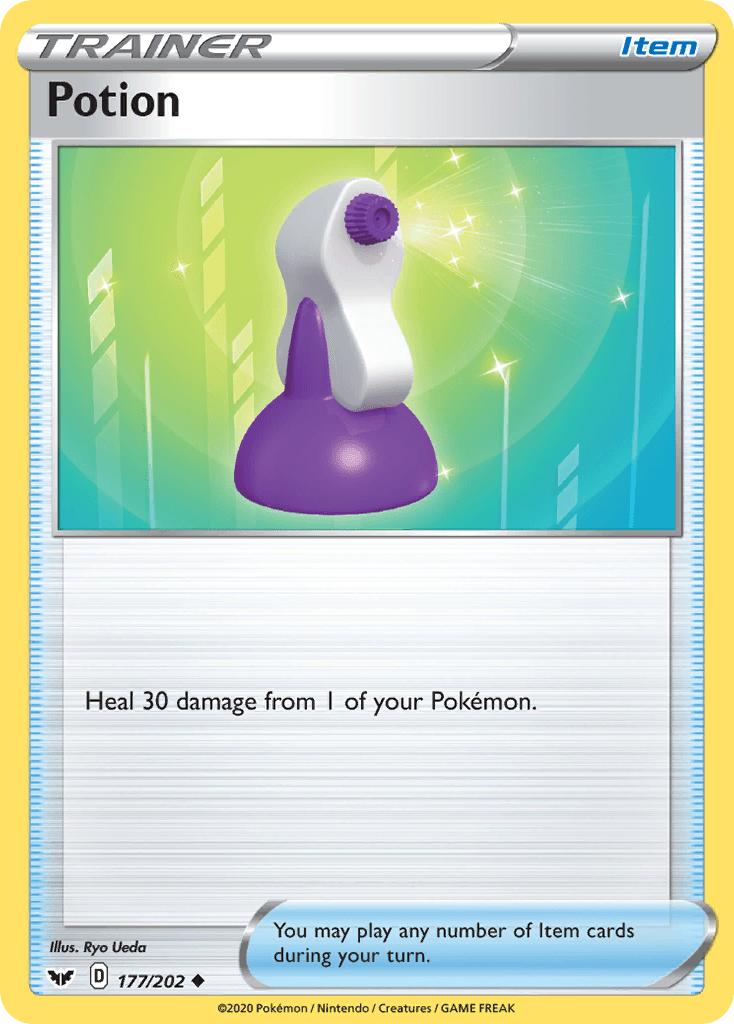 Potion Sword & Shield card