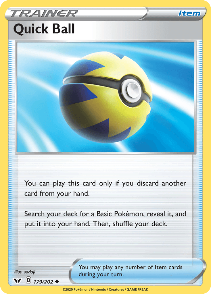 Quick Ball Sword & Shield card