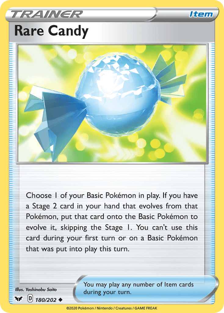 Rare Candy Sword & Shield card