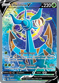 Dhelmise V Sword & Shield card