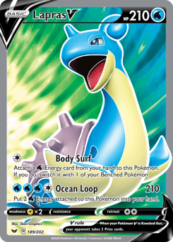 Lapras V Sword & Shield card
