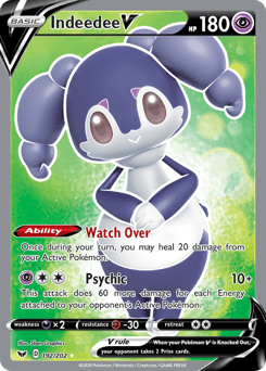 Indeedee V Sword & Shield card