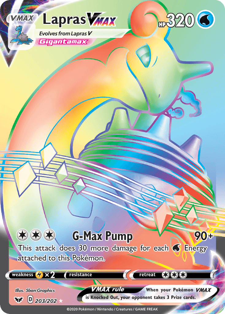 Lapras VMAX Sword & Shield card