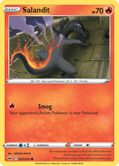 Salandit Sword & Shield card