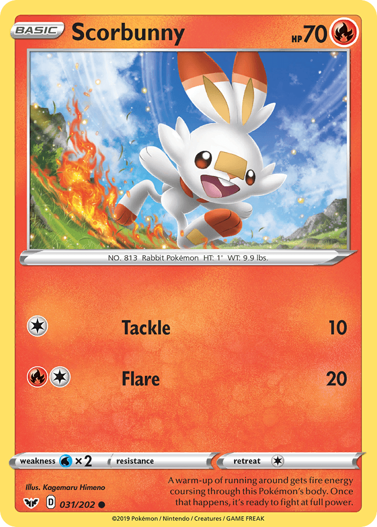 Scorbunny Sword & Shield card