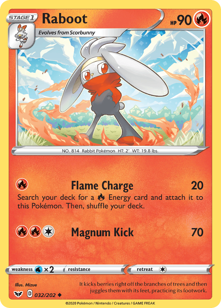 Raboot Sword & Shield card
