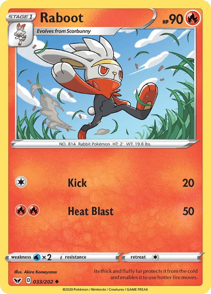 Raboot Sword & Shield card