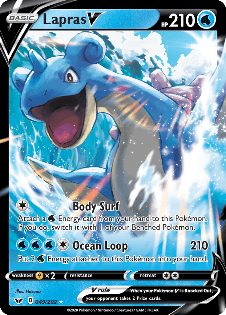 Lapras V Sword & Shield card