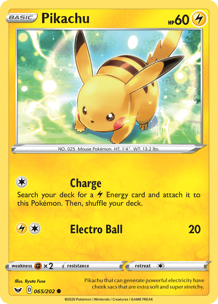 Pikachu Sword & Shield card
