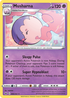 Musharna Sword & Shield card