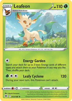 Leafeon Astral Radiance card