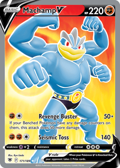 Machamp V Astral Radiance card