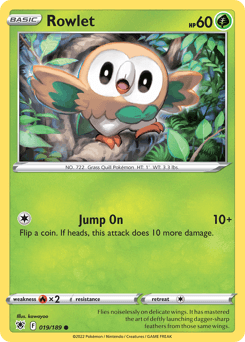 Rowlet Astral Radiance card