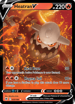 Heatran V Astral Radiance card
