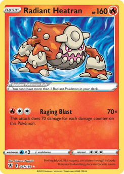 Radiant Heatran Astral Radiance card