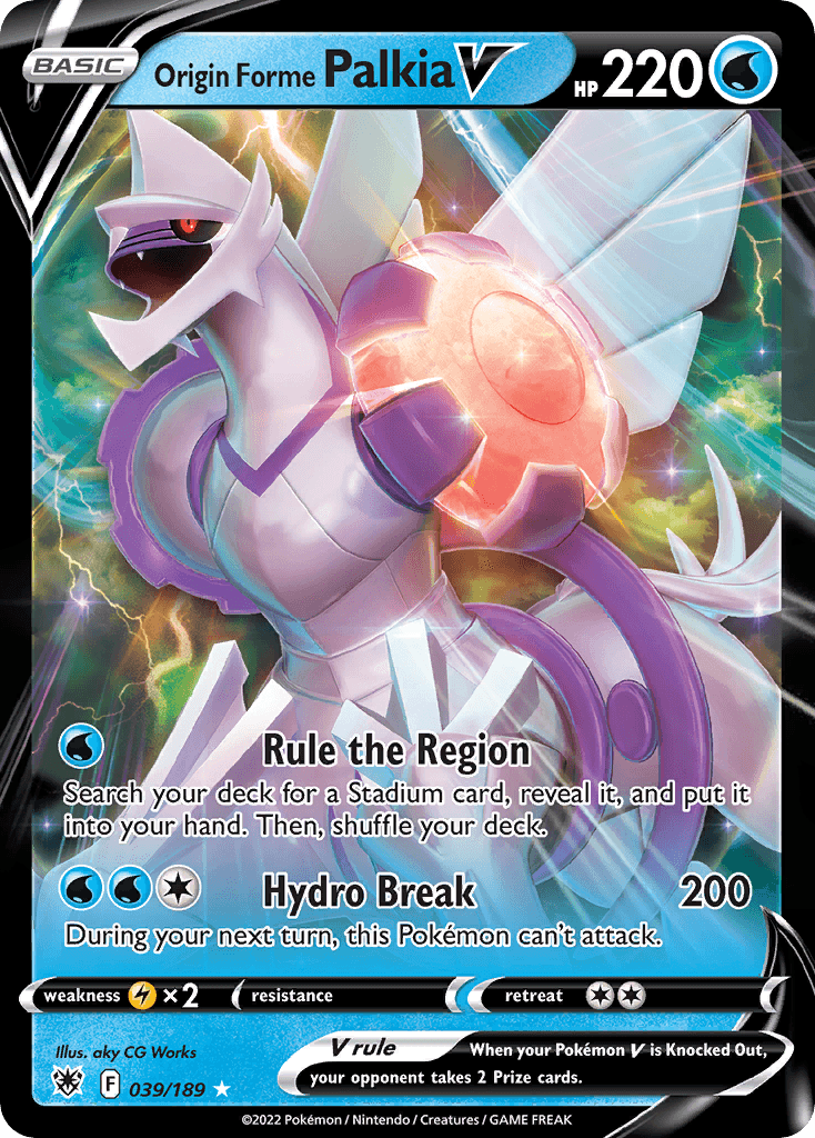 Origin Forme Palkia V Astral Radiance card
