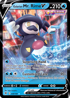 Galarian Mr. Rime V Astral Radiance card