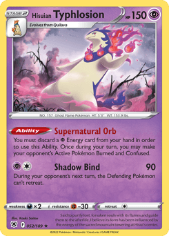 Hisuian Typhlosion Astral Radiance card