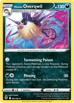 Hisuian Overqwil Astral Radiance card
