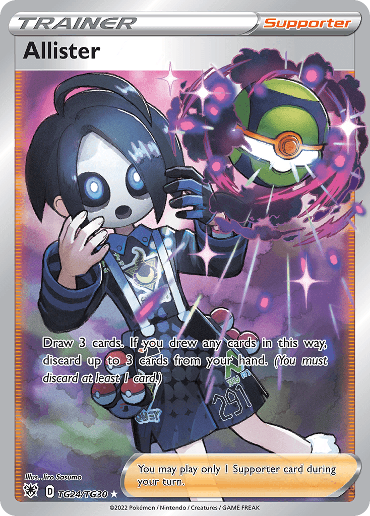 Allister Astral Radiance Trainer Gallery card