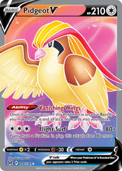 Pidgeot V Lost Origin card