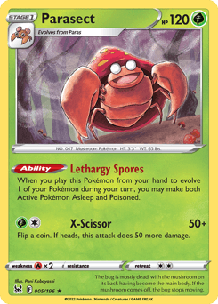 Parasect Lost Origin card