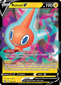 Rotom V Lost Origin card