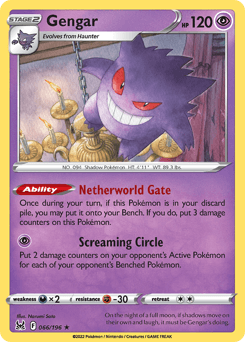 Gengar Lost Origin card