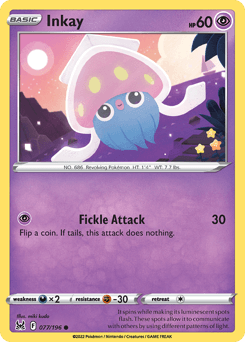 Inkay Lost Origin card